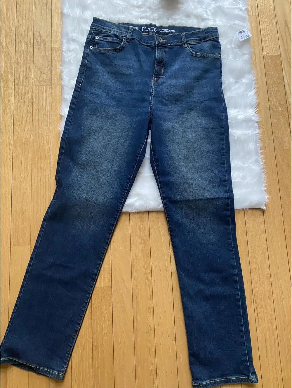The Children's Place Boy’s Dark Wash Denim Jeans Size 18